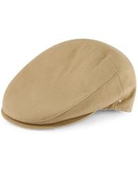 Borsalino - Vincenzo Linen Flat Cap - Lyst
