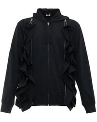 Comme des Garçons - Ruffled Zip-Up Hoodie - Lyst
