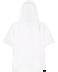 Courreges - Camiseta con capucha - Lyst