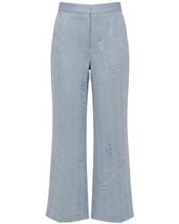ODEEH - Herringbone Cropped Trousers - Lyst