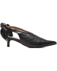 Toga - Bow-Detail Embroidered Pumps - Lyst