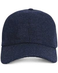 Borsalino - Hiker Houndstooth Wool Baseball Cap - Lyst