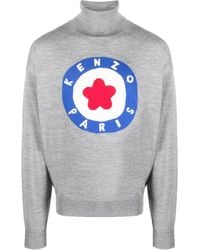 KENZO - Fijngebreide Coltrui - Lyst