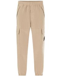Stone Island - Pantalon De Jogging En Flanelle De Laine Et Nylon Tc 3100050 - Lyst