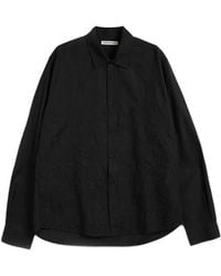 YMC - Chemise Curtis À Fleurs Brodées - Lyst