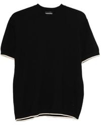 Emporio Armani - Cotton Knitted T-Shirt - Lyst