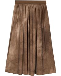 Uma Wang - Garment-dyed Pleated Skirt - Lyst