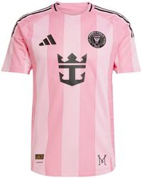 adidas - X Inter Miami T-Shirt Cf 25/26 À Rayures - Lyst
