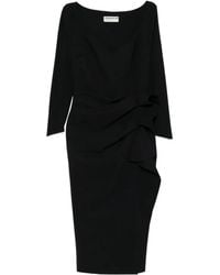 La Petite Robe Di Chiara Boni - Ruffle-Detail Midi Dress - Lyst