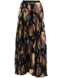 Antonio Marras - Floral-print Pleated Skirt - Lyst