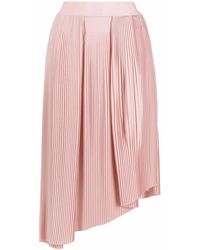 Givenchy - Asymmetrische Midi-Plooirok - Lyst