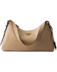 Prada - Aimée Large Leather Shoulder Bag - Lyst