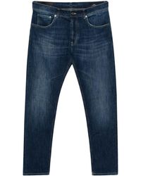 Dondup - Dian Distressed Tapered Jeans - Lyst