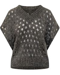 Brunello Cucinelli - ショートスリーブ トップ - Lyst