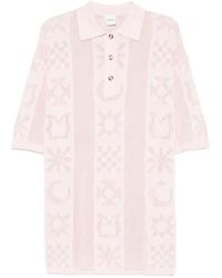 Nanushka - Robe-Chemise À Col Polo Et Motif - Lyst