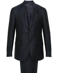 Lardini - Pinstriped Single-breasted Wool Suit - Lyst