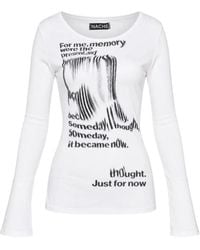 NACHE - Slogan-Print Long-Sleeve T-Shirt - Lyst