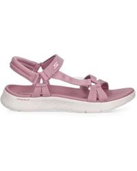 Skechers - Go Walk Flex Touch-Strap Sandals - Lyst