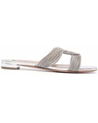 Aquazzura - Gatsby Flat Sandals - Lyst