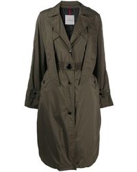Moncler Belted Trench Coat - Green