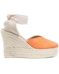 Manebí - Contrast-Panel Espadrille Wedges - Lyst