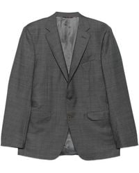 Canali - Three-Button Check Suit - Lyst