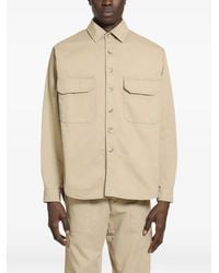 White Sand - Cotton Shirt Jacket - Lyst