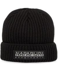 Napapijri - F-Vispa Ribbed Beanie Hat - Lyst
