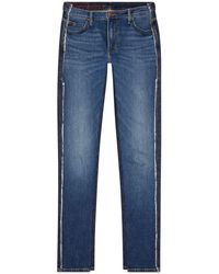 DIESEL - Oves Two-tone Mid-rise Jeans - Lyst