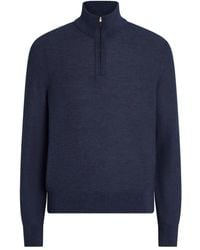 ZEGNA - ハーフジップ カシミアセーター - Lyst