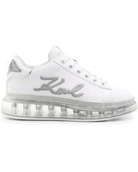 KARL LAGERFELD - Kapri Kushion Leather Sneakers - Lyst