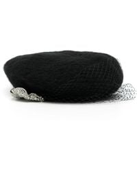 Jennifer Behr - Boina Con Detalle De Cristales - Lyst