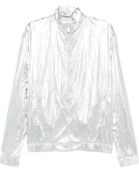 MEDEA - Metallic-Effect Zip-Up Jacket - Lyst