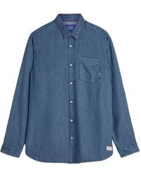 Scotch & Soda - Washed-Effect Chest-Pocket Shirt - Lyst