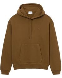 Lacoste - Logo-Embroidered Hoodie - Lyst