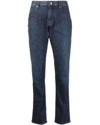 Emporio Armani - Jeans slim a vita media - Lyst