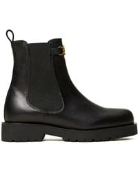 Twinset - Oval T Leather Chelsea Boots - Lyst