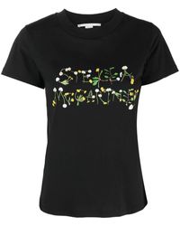 Stella McCartney - Dandelion Logo-print T-shirt - Lyst