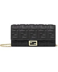 Fendi - Baguette Continental Wallet-On-Chain - Lyst