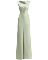 Gemy Maalouf - Draped V-Bodice Maxi Dress - Lyst