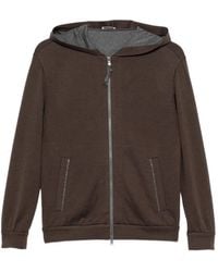 Brunello Cucinelli - Zip-Fastening Long-Sleeve Hoodie - Lyst