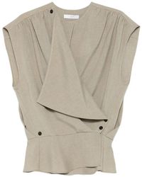 IRO - Scilla Draped Button Top - Lyst