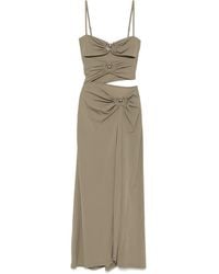 Christopher Esber - Orbit Midi-Jurk Met Ruches - Lyst