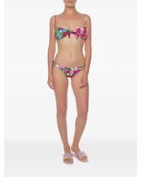 MC2 Saint Barth - Andy Floral-Print Bikini Top - Lyst