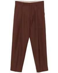 Costumein - Pantalon Droit À Design Plissé - Lyst