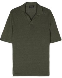 Dell'Oglio - Short-sleeve Linen Polo Shirt - Lyst