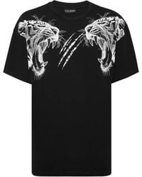 Philipp Plein - Tiger-Head Round-Neck T-Shirt - Lyst