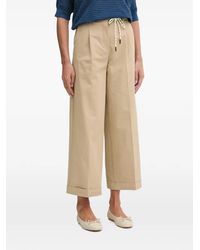 Benetton - Pantalon Plissé À Taille Ceinturée - Lyst