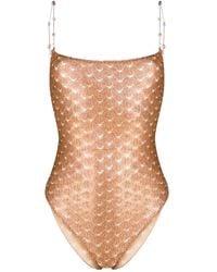 Missoni - Metallic Crochet-knit Swimsuit - Lyst