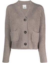 Allude - Wool-cashmere Knit Cardigan - Lyst